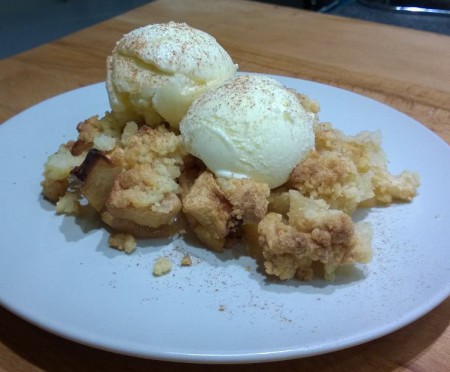 Apple crumble